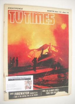 TV Times magazine - Firewatch cover (13-19 January 1968)