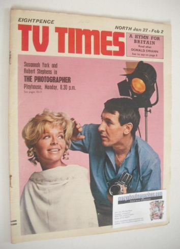 <!--1968-01-27-->TV Times magazine - Susannah York and Robert Stephens cove