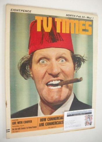 <!--1968-02-24-->TV Times magazine - Tommy Cooper cover (24 February - 1 Ma
