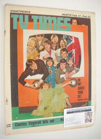<!--1968-02-17-->TV Times magazine - Do Not Adjust Your Set cover (17-23 Fe