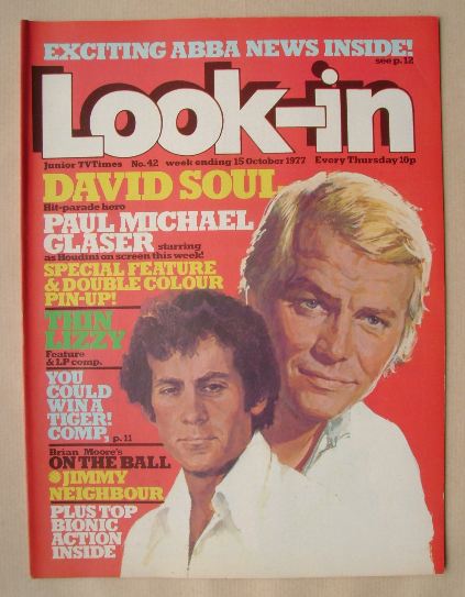 <!--1977-10-15-->Look In magazine - David Soul / Paul Michael Glaser cover 