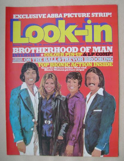 <!--1977-12-10-->Look In magazine - Brotherhood Of Man cover (10 December 1