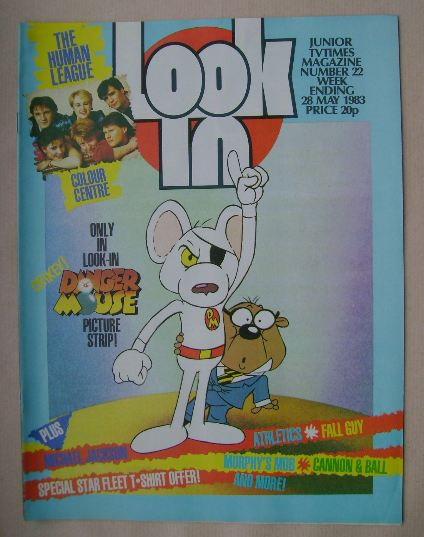 <!--1983-05-28-->Look In magazine - Danger Mouse cover (28 May 1983)