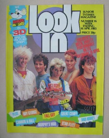 Look In magazine - Kajagoogoo cover (16 April 1983)