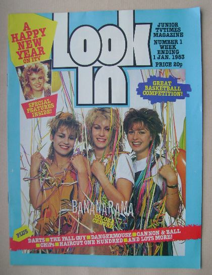 Look In magazine - Bananarama cover (1 January 1983)