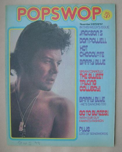 Popswop magazine - 3 November 1973 - Gary Glitter cover