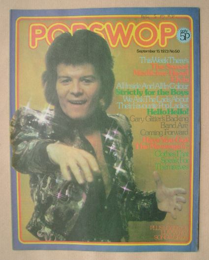 Popswop magazine - 15 September 1973 - Gary Glitter cover