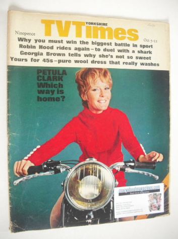 TV Times magazine - Petula Clark cover (5-11 October 1968)