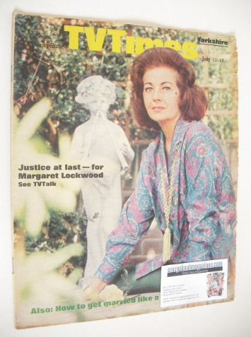 TV Times magazine - Margaret Lockwood cover (12-18 July 1969)