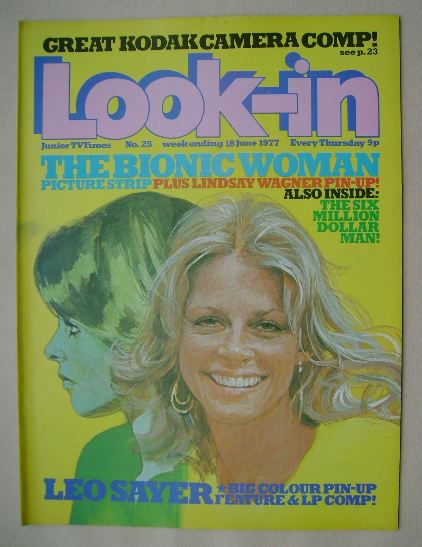 <!--1977-06-18-->Look In magazine - The Bionic Woman cover (18 June 1977)