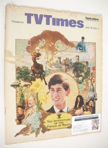 TV Times magazine - The Prince Of Wales cover (28 June - 4 July 1969)