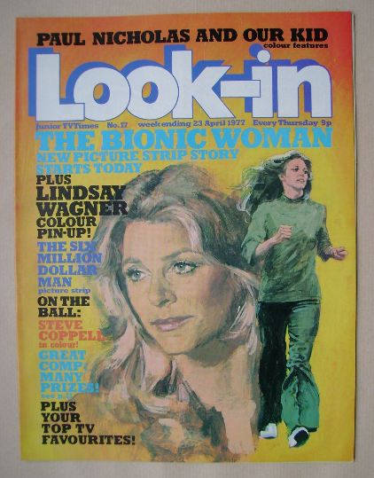 Look In magazine - The Bionic Woman cover (23 April 1977)