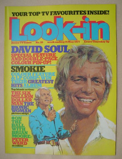 Look In magazine - David Soul cover (14 May 1977)