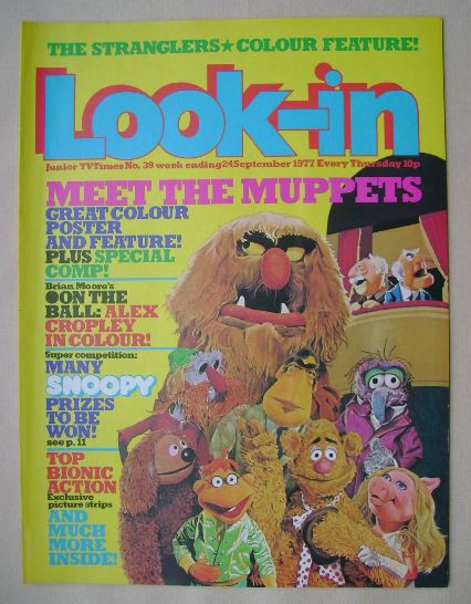 <!--1977-09-24-->Look In magazine - The Muppets cover (24 September 1977)