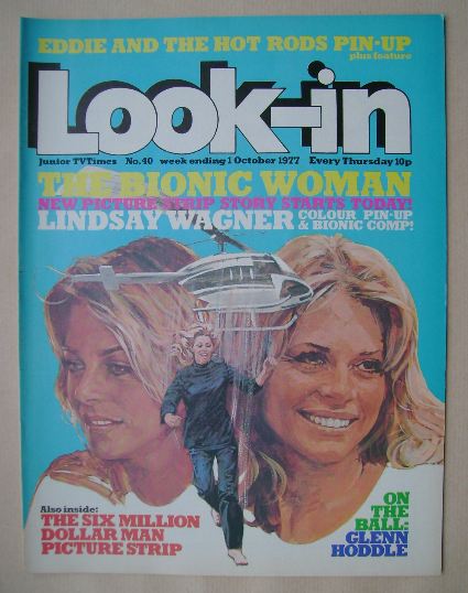 <!--1977-10-01-->Look In magazine - The Bionic Woman cover (1 October 1977)