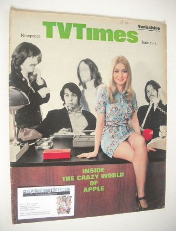 TV Times magazine - Inside The Crazy World Of Apple cover (7-13 June 1969)