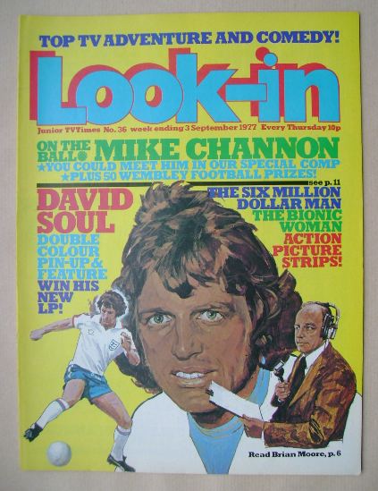 Look In magazine - Mike Channon cover (3 September 1977)