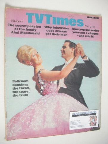 TV Times magazine - Ballroom Dancing cover (23-29 November 1968)