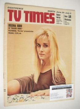TV Times magazine - Delena Kidd cover (29 June - 5 July 1968)