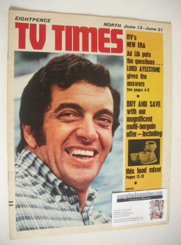 <!--1968-06-15-->TV Times magazine - Frankie Vaughan cover (15-21 June 1968