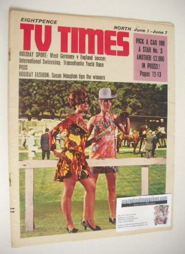 <!--1968-06-01-->TV Times magazine - Racing Fashion cover (1-7 June 1968)