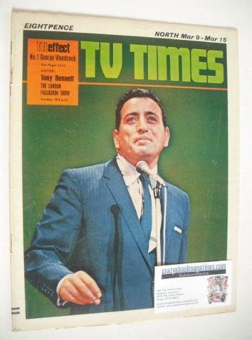 <!--1968-03-09-->TV Times magazine - Tony Bennett cover (9-15 March 1968)