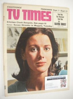 TV Times magazine - Susan Stranks cover (7-13 September 1968)