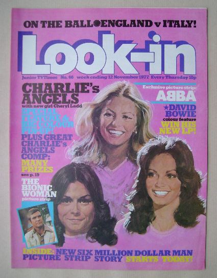 Look In magazine - Charlie's Angels cover (12 November 1977)