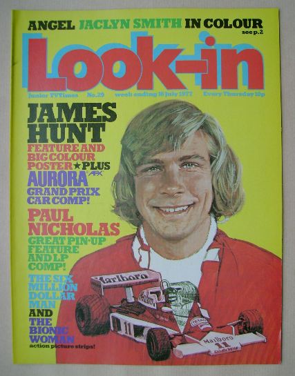 <!--1977-07-16-->Look In magazine - James Hunt cover (16 July 1977)