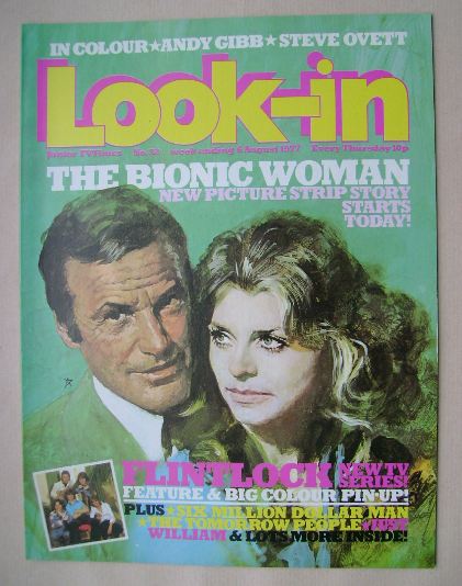 Look In magazine - The Bionic Woman cover (6 August 1977)