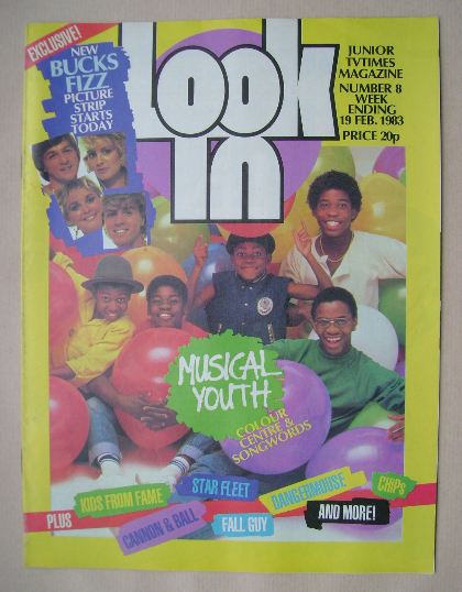 Look In magazine - Musical Youth cover (19 February 1983)