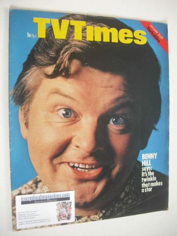 TV Times magazine - Benny Hill cover (23-29 January 1971)