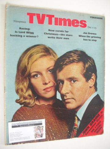 TV Times magazine - William Roache and Anne Reid cover (7-13 December 1968)