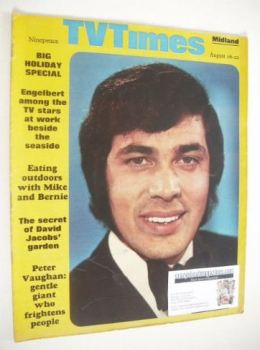 TV Times magazine - Engelbert Humperdinck cover (16-22 August 1969)