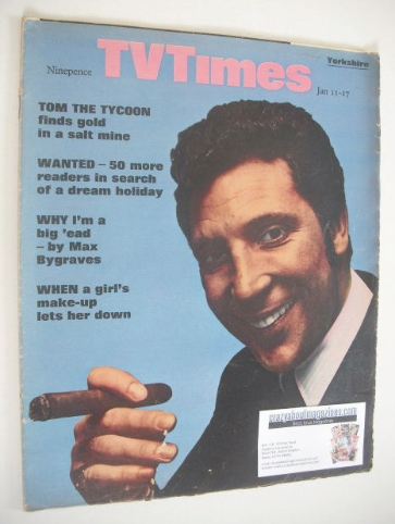 TV Times magazine - Tom Jones cover (11-17 January 1969)