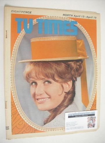 TV Times magazine - Veronica Strong cover (13-19 April 1968)