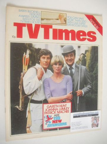 TV Times magazine - The New Avengers cover (16-22 October 1976)
