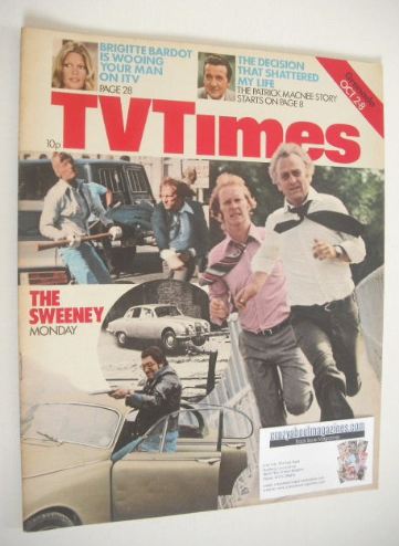 TV Times magazine - The Sweeney cover (2-8 October 1976)