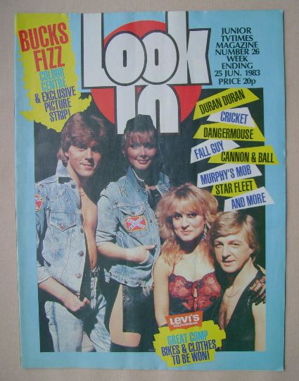Look In magazine - Bucks Fizz cover (25 June 1983)