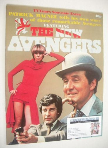 <!--1976-10-23-->TV Times Souvenir Extra magazine - The New Avengers cover 
