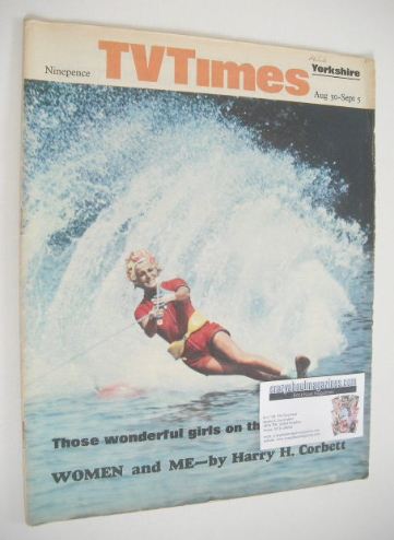 <!--1969-08-30-->TV Times magazine - Skiing Girl cover (30 August - 5 Septe