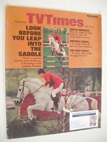TV Times magazine - Harvey Smith cover (18-24 January 1969)