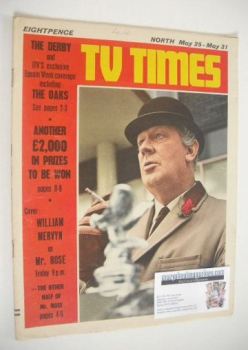 TV Times magazine - William Mervyn cover (25-31 May 1968)