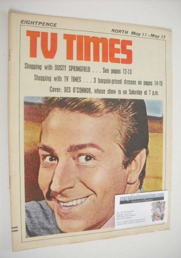 <!--1968-05-11-->TV Times magazine - Des O'Connor cover (11-17 May 1968)
