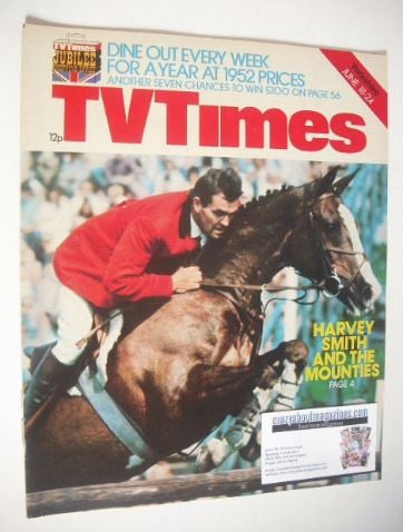 TV Times magazine - Harvey Smith cover (18-24 June 1977)