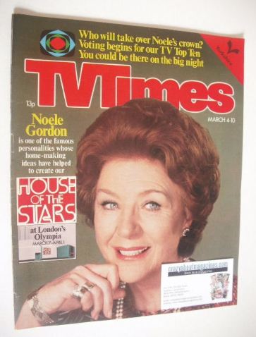TV Times magazine - Noele Gordon cover (4-10 March 1978)