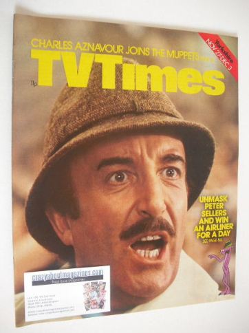 TV Times magazine - Peter Sellers cover (27 November - 3 December 1976)