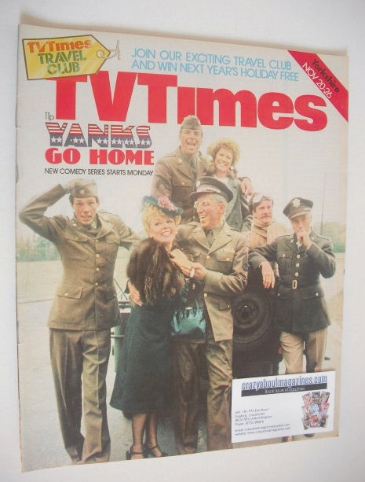 TV Times magazine - Yanks Go Home cover (20-26 November 1976)