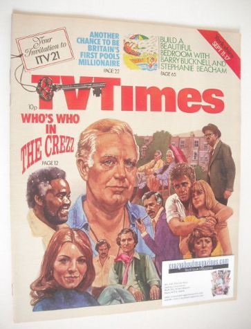 TV Times magazine - The Crezz cover (11-17 September 1976)