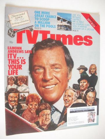 TV Times magazine - Eamonn Andrews cover (18-24 September 1976)